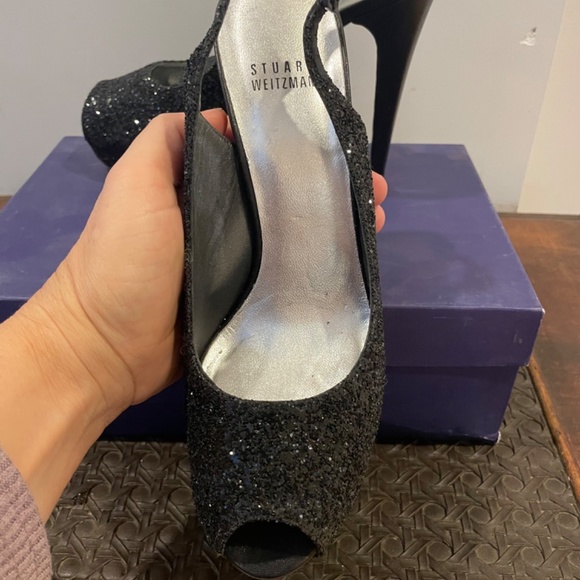 Stuart Weitzman Glitter Platform heels - Picture 3 of 4